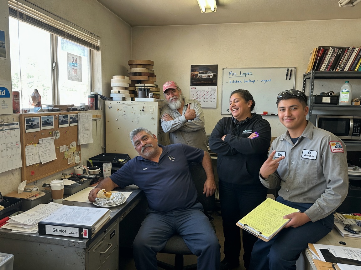 The Buena Park Plumbing team at work in Buena Park