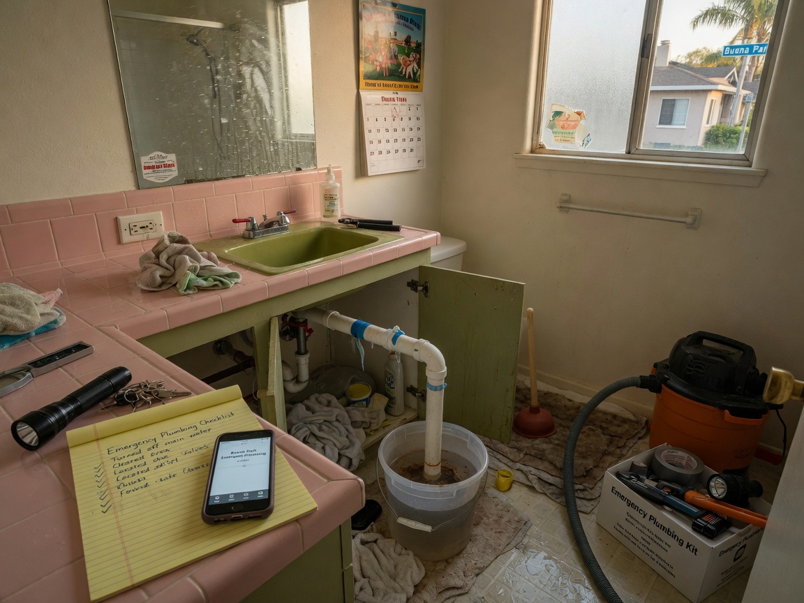 Emergency Plumbing Checklist: What to Do Before the Plumber Arrives in Buena Park