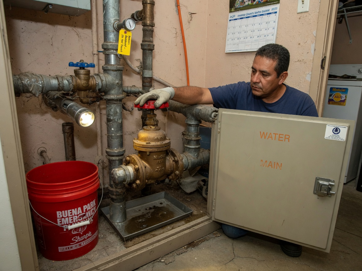 How to Shut Off Your Main Water Valve in Buena Park Homes