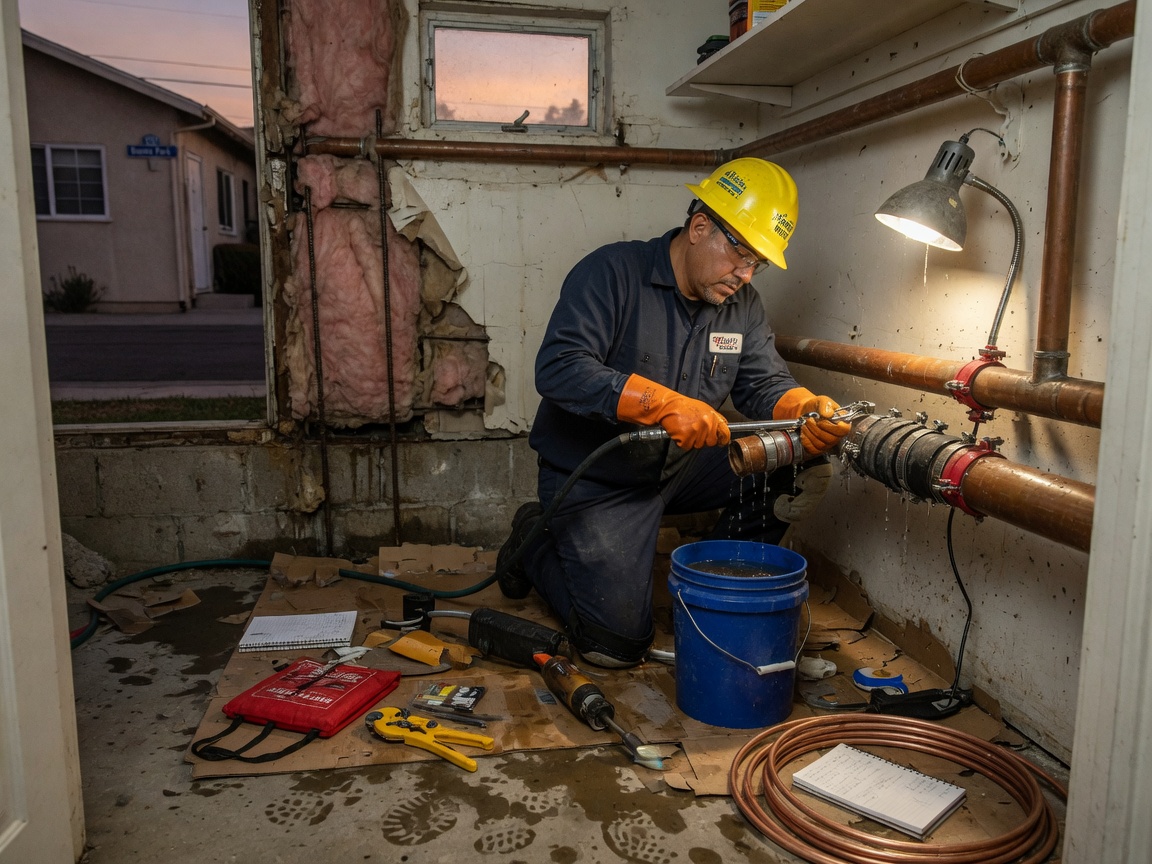 Burst Pipe Repair in Buena Park